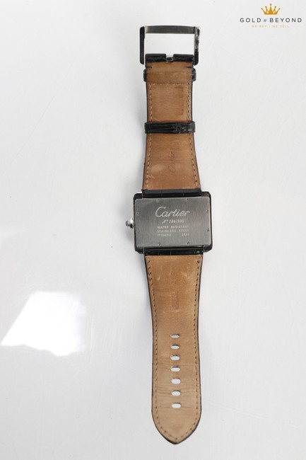 Cartier Mother Of Pearl/ Steel XL Tank Divan 2600 Watch Cartier Mother Of Pearl/ Steel XL Tank Divan 2600 Watch