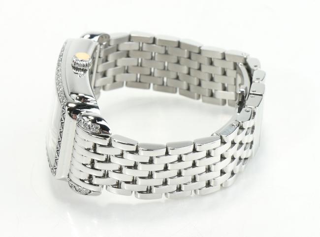 Michele Silver Deco Diamonds Stainless Steel Watch Michele Silver Deco Diamonds Stainless Steel Watch