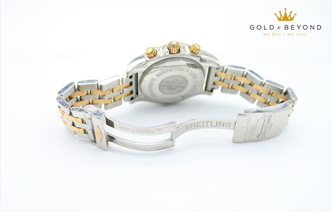 Breitling Multicolor Chronomat 41 Two Tone Yellow and White Watch Breitling Multicolor Chronomat 41 Two Tone Yellow and White Watch