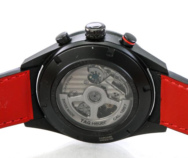 TAG Heuer Pvd Titanium/ Red Carrera Chronographe 43mm Car2a80 Watch TAG Heuer Pvd Titanium/ Red Carrera Chronographe 43mm Car2a80 Watch