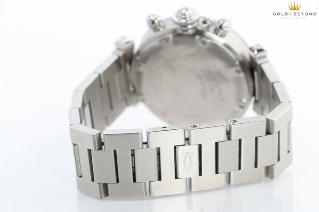 Cartier Silver/ Stainless Steel Pasha Chronograph 2412 Watch Cartier Silver/ Stainless Steel Pasha Chronograph 2412 Watch