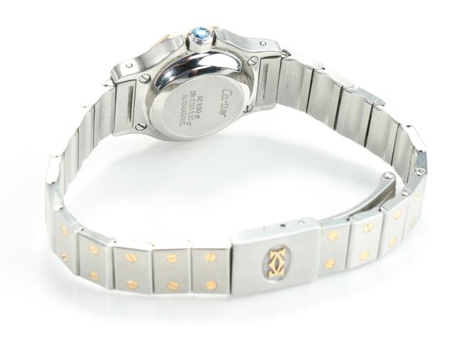 Cartier Silver/Gold Santos Octagon 25mm Watch Cartier Silver/Gold Santos Octagon 25mm Watch
