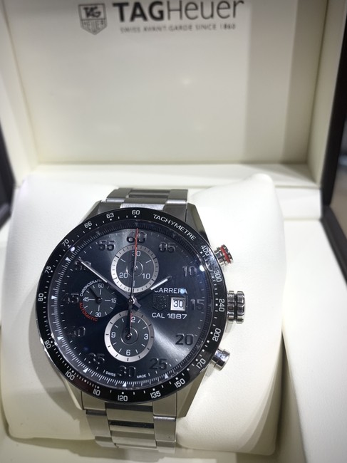 TAG Heuer Navy Carrera Calibre 1887 Chronograph Steel 44mm Watch TAG Heuer Navy Carrera Calibre 1887 Chronograph Steel 44mm Watch