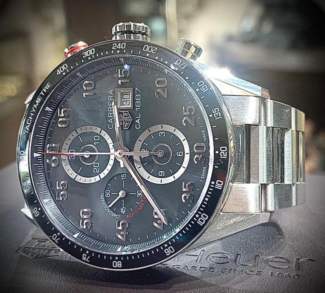 TAG Heuer Navy Carrera Calibre 1887 Chrono Steel 44mm Car2a11-4 Watch TAG Heuer Navy Carrera Calibre 1887 Chrono Steel 44mm Car2a11-4 Watch