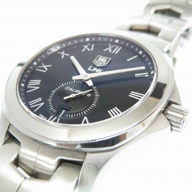 TAG Heuer Self-winding Link Caliber 6 Wat2114 Stainless Steel Black Dial Mens Watch TAG Heuer Self-winding Link Caliber 6 Wat2114 Stainless Steel Black Dial Mens Watch