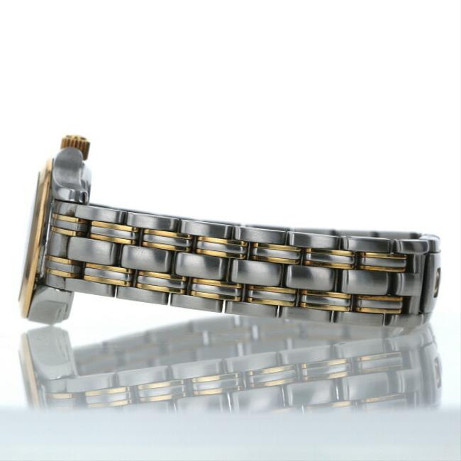 Omega Gold / Silver Seamaster Date Combination 2371.50 Quartz Black Dial Ladies Watch Omega Gold / Silver Seamaster Date Combination 2371.50 Quartz Black Dial Ladies Watch