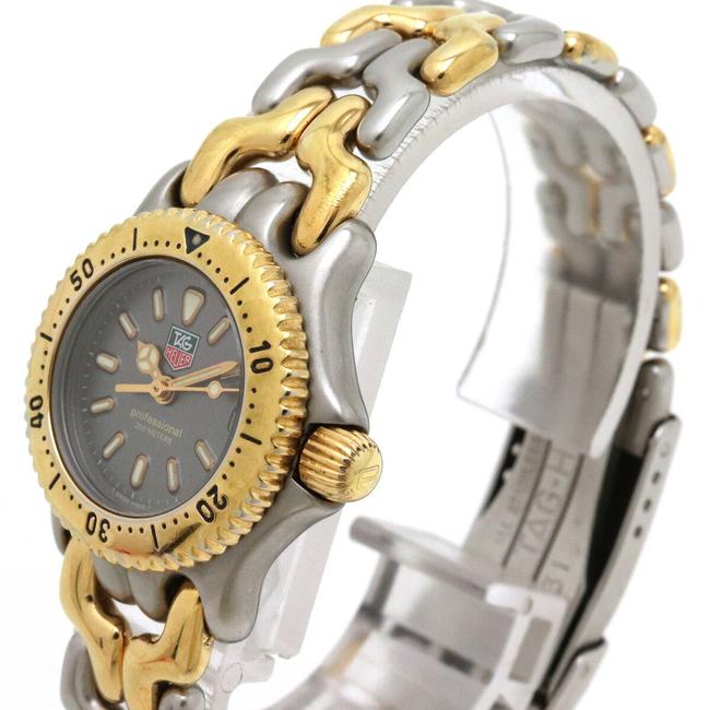 TAG Heuer Cell Date Series Gray Dial Stainless Steel Gold Plated Combination Ladies Quartz S95.208 Watch TAG Heuer Cell Date Series Gray Dial Stainless Steel Gold Plated Combination Ladies Quartz S95.208 Watch