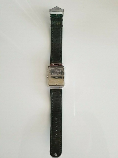 Versace Green Gianni Signature Medusa White Gold Plated G20 Face Watch Versace Green Gianni Signature Medusa White Gold Plated G20 Face Watch