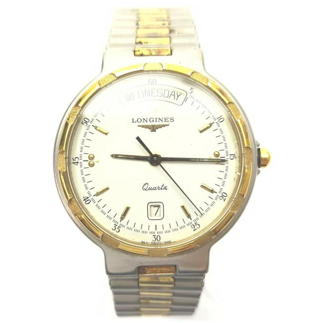 Longines Silver X Gold 32mm Coquest Daydate 862596 Watch Longines Silver X Gold 32mm Coquest Daydate 862596 Watch