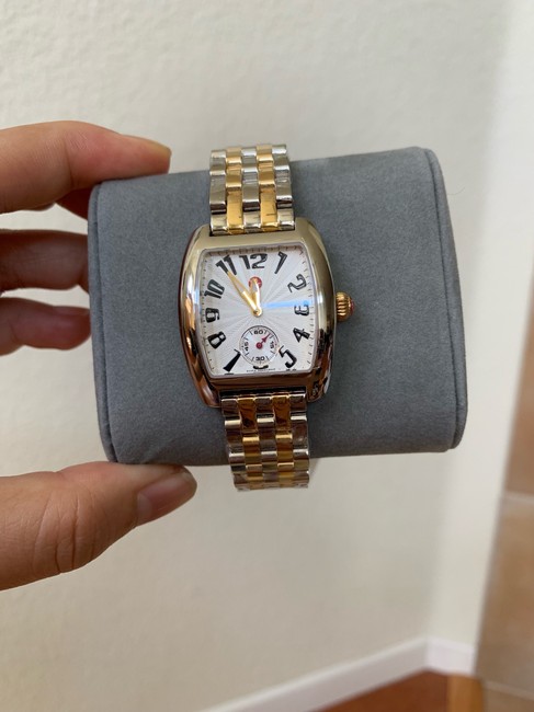 Michele Silver Gold Urban Mini Two Tones Ladies Mww02a000608 Watch Michele Silver Gold Urban Mini Two Tones Ladies Mww02a000608 Watch