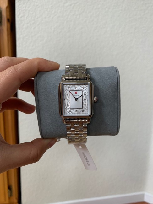 Michele Silver Deco Ii Mop Mww06x000026 Watch Michele Silver Deco Ii Mop Mww06x000026 Watch