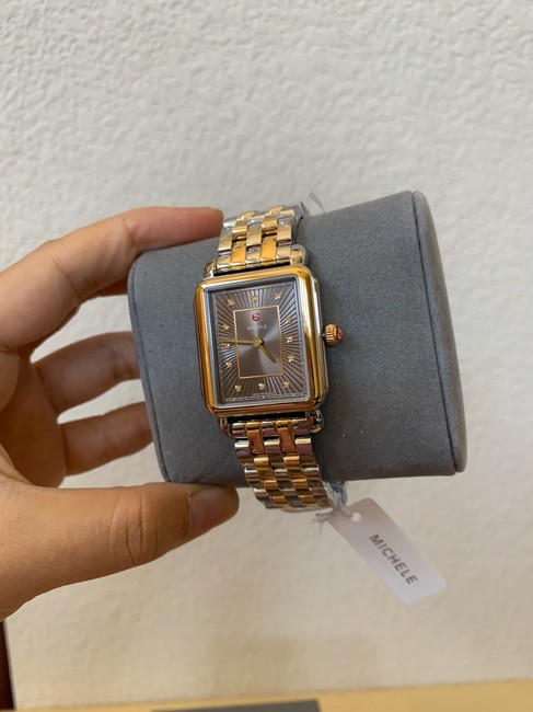 Michele Multicolor Deco Ii Two-tone Diamond Accent Mww06x000033 Watch Michele Multicolor Deco Ii Two-tone Diamond Accent Mww06x000033 Watch