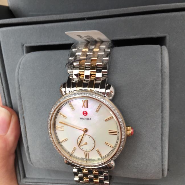 Michele Gold/ Silver Gracile Two Tone Diamond Mww26a000003 Watch Michele Gold/ Silver Gracile Two Tone Diamond Mww26a000003 Watch