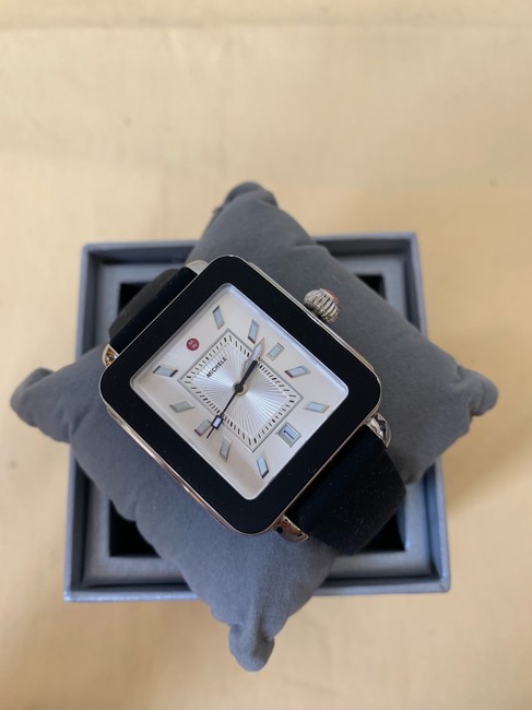 Michele Black / Silver Deco Sport and Silicone Mww06k000002 Watch Michele Black / Silver Deco Sport and Silicone Mww06k000002 Watch