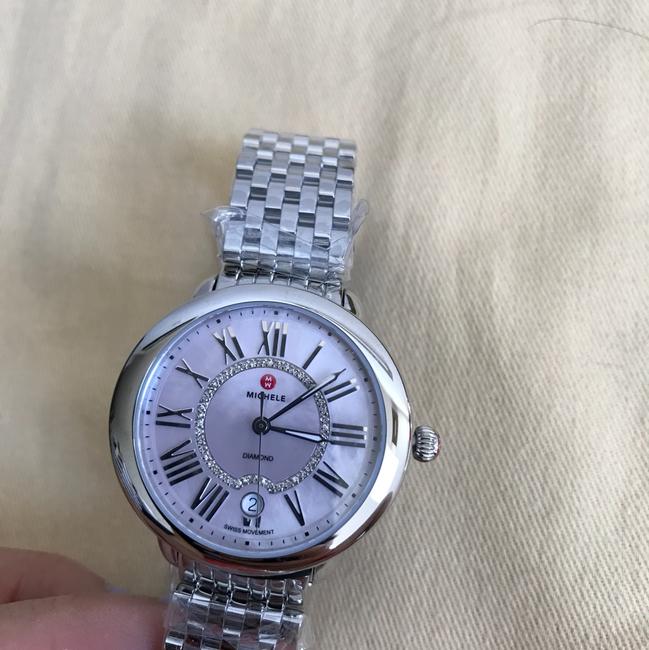 Michele Silver/ Lavender serein 16 Mop Dial Diamond Mw21b00a0062 Watch Michele Silver/ Lavender serein 16 Mop Dial Diamond Mw21b00a0062 Watch