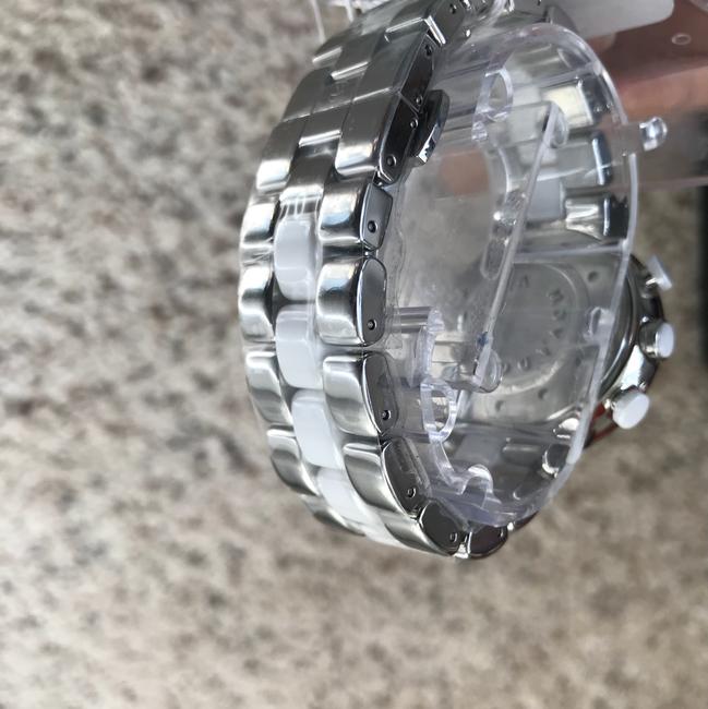 Movado White/ Silver Womens Chronograph Dial Ceramic 0606758 Watch Movado White/ Silver Womens Chronograph Dial Ceramic 0606758 Watch