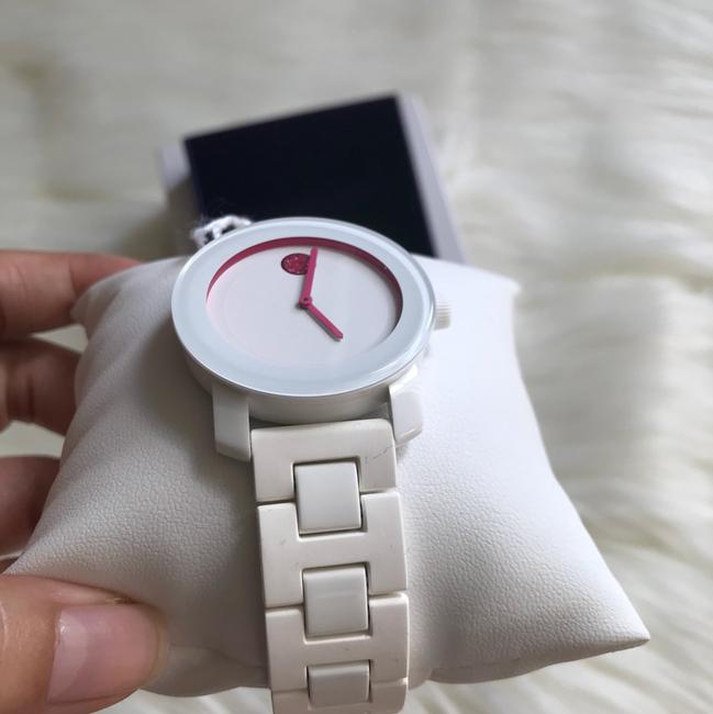 Movado White / Pink Womens Bold Dial Silicone/Resin 3600157 Watch Movado White / Pink Womens Bold Dial Silicone/Resin 3600157 Watch