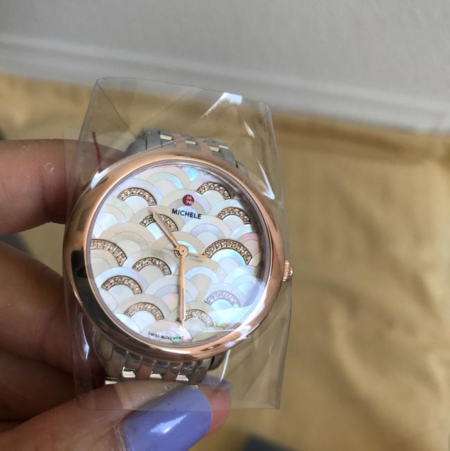 Michele Rose-gold / Silver Serein 16 Mosaic Diamond 2 Tone Mww21b000081 Watch Michele Rose-gold / Silver Serein 16 Mosaic Diamond 2 Tone Mww21b000081 Watch