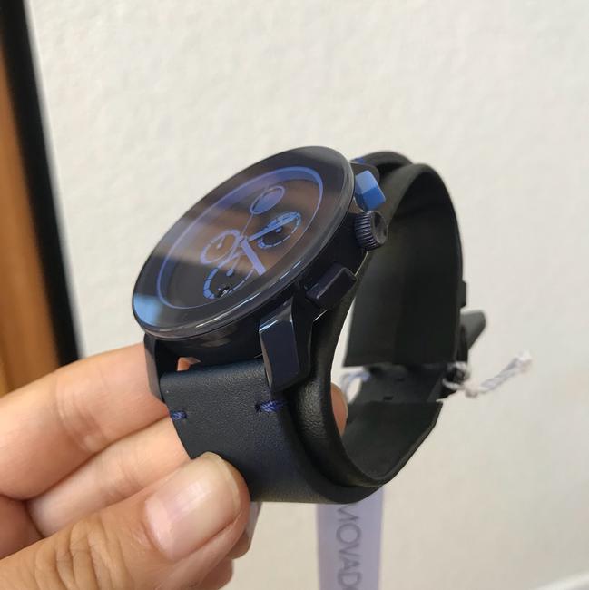 Movado Navy Blue Bold Chronograph Leather Mens 3600349 Watch Movado Navy Blue Bold Chronograph Leather Mens 3600349 Watch