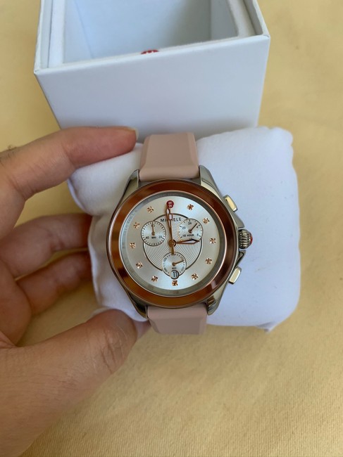 Michele Black Cape Pink Gold-tone Misty Rose Topaz Mww27e000001 Watch Michele Black Cape Pink Gold-tone Misty Rose Topaz Mww27e000001 Watch