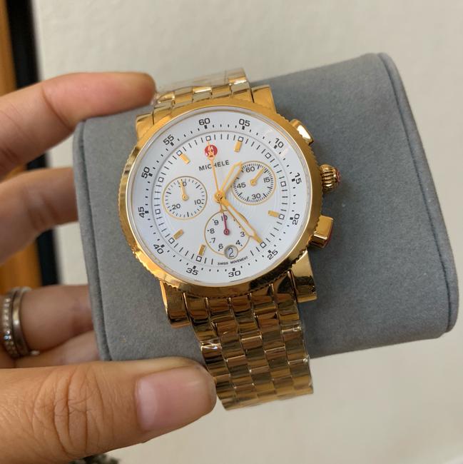 Michele Gold/ White Sport Sail Dial Mww01c000106 Watch Michele Gold/ White Sport Sail Dial Mww01c000106 Watch