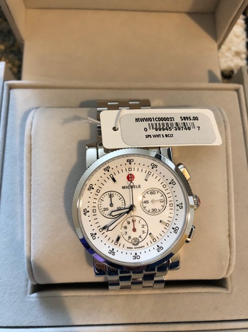 Michele Silver Sport Sail White Dial Mww01c000021 Watch Michele Silver Sport Sail White Dial Mww01c000021 Watch