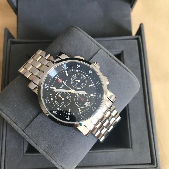 Michele Silver/ Black Sport Sail Dial Mww01c000022 Watch Michele Silver/ Black Sport Sail Dial Mww01c000022 Watch