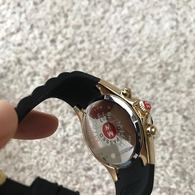 Michele Black/ Gold Jelly Tahitian Bean Mww12f000007 Watch Michele Black/ Gold Jelly Tahitian Bean Mww12f000007 Watch