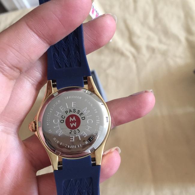 Michele Navy / Gold Jelly Bean Petite Mww12p000004 Watch Michele Navy / Gold Jelly Bean Petite Mww12p000004 Watch