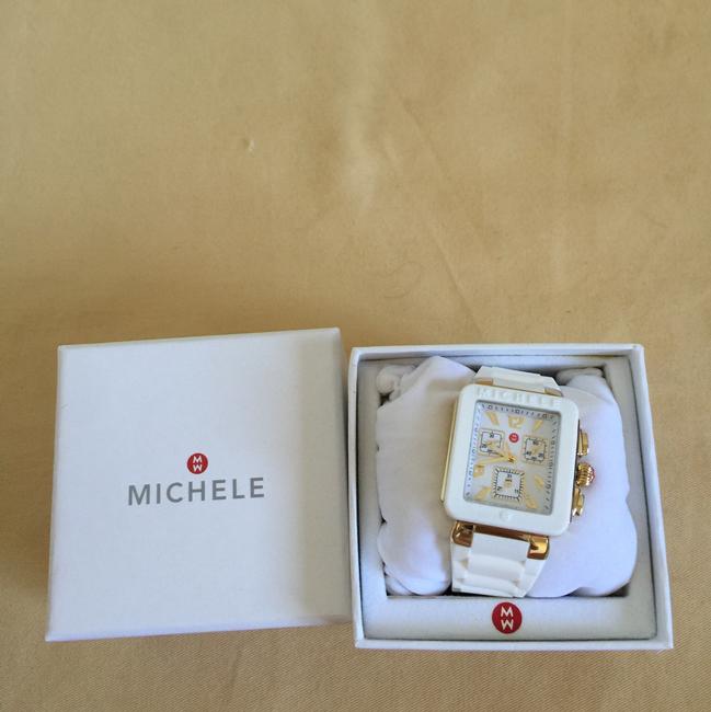 Michele White/ Gold Jelly Bean White/ Mww12f000013 Watch Michele White/ Gold Jelly Bean White/ Mww12f000013 Watch