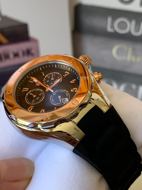 Michele Black- Pinkgold/Silver Jellybean Two-tone 18k Mww12f000099 Watch Michele Black- Pinkgold/Silver Jellybean Two-tone 18k Mww12f000099 Watch