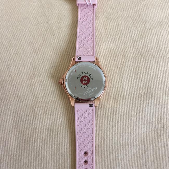Michele Rose Gold / Pink " Interchangeable Strap" Cape Topaz Mww27a000003 Watch Michele Rose Gold / Pink " Interchangeable Strap" Cape Topaz Mww27a000003 Watch