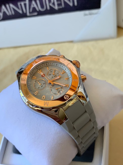 Michele Grey- Rosegold/Silver Jellybean Two-tone 18k Pink Gold Mww12f000098 Watch Michele Grey- Rosegold/Silver Jellybean Two-tone 18k Pink Gold Mww12f000098 Watch
