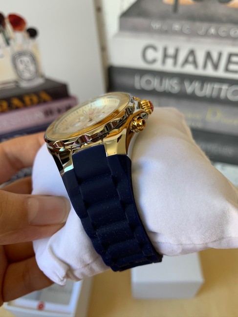 Michele Blue/ Silver-gold Jellybean Two-tone 18k Gold Mww12f000095 Watch Michele Blue/ Silver-gold Jellybean Two-tone 18k Gold Mww12f000095 Watch
