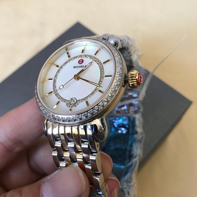 Michele Gold/ Silver New Csx-36" Elegance Diamonds Mop Mww03t000042 Watch Michele Gold/ Silver New Csx-36" Elegance Diamonds Mop Mww03t000042 Watch
