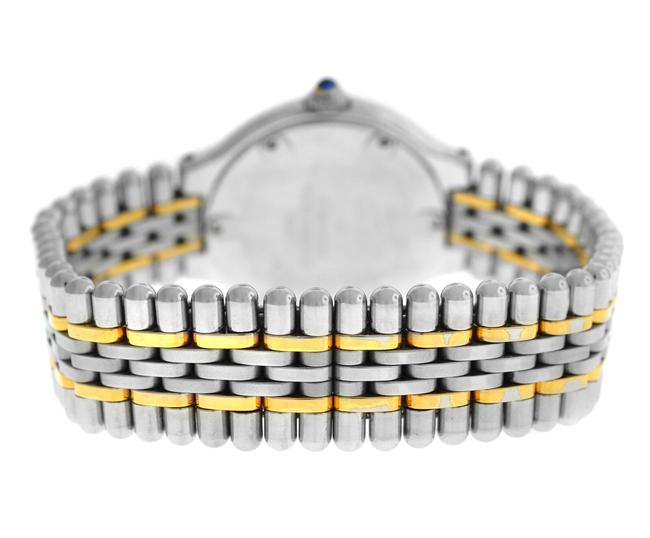 Cartier Yellow Gold Silver Ladies Must De 1340 Quartz Steel 28mm Bullet Watch Cartier Yellow Gold Silver Ladies Must De 1340 Quartz Steel 28mm Bullet Watch