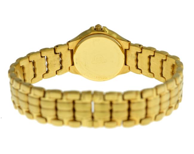 Maurice Lacroix Gold Plated Ladies 79514 Electroplated Steel Quartz 26mm Date Wat Watch Maurice Lacroix Gold Plated Ladies 79514 Electroplated Steel Quartz 26mm Date Wat Watch