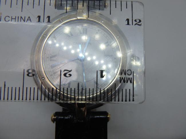 Cartier 18k and Steel Ladies 30mm Mid Size Date Santos Ronde Panthere Watch Cartier 18k and Steel Ladies 30mm Mid Size Date Santos Ronde Panthere Watch