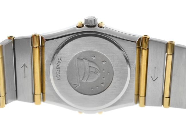 Omega Stainless Steel Solid Gold Ladies Constellation 895.1080.1 Full Bar 22mm Diamond Quart Watch Omega Stainless Steel Solid Gold Ladies Constellation 895.1080.1 Full Bar 22mm Diamond Quart Watch