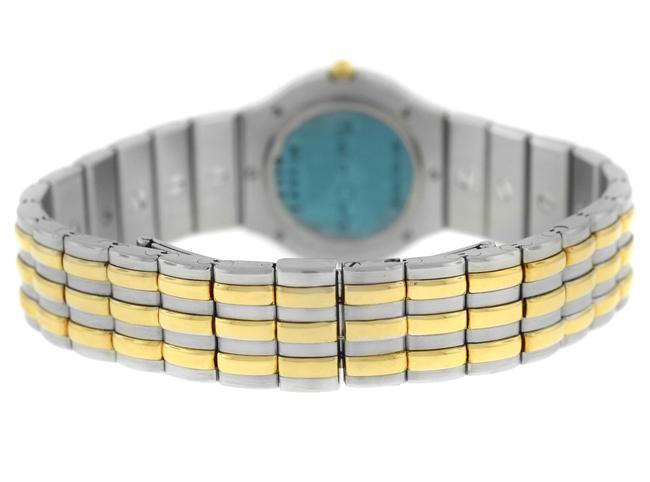 Chopard Silver Gold Ladies Monte Carlo 8107 18k Steel Quartz Date 23mm Watch Chopard Silver Gold Ladies Monte Carlo 8107 18k Steel Quartz Date 23mm Watch