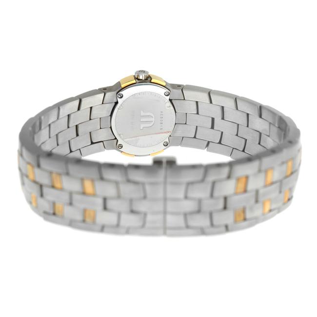 Maurice Lacroix Yellow Gold Ladies Milestone 59858 Steel Quartz 25mm Watch Maurice Lacroix Yellow Gold Ladies Milestone 59858 Steel Quartz 25mm Watch