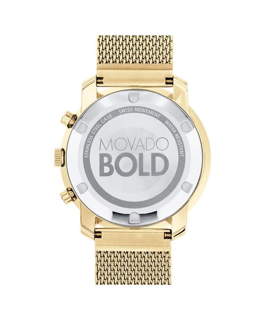 Movado Gold Stainless Steel Mesh Strap Chronograph Mens 3600372 Watch Movado Gold Stainless Steel Mesh Strap Chronograph Mens 3600372 Watch