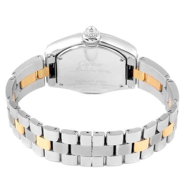 Cartier Silver 18k Yellow Gold and Stainless Steel Roadster W62026y4 Womens Wristwatch 36.5 X 30.5 Mm Watch Cartier Silver 18k Yellow Gold and Stainless Steel Roadster W62026y4 Womens Wristwatch 36.5 X 30.5 Mm Watch