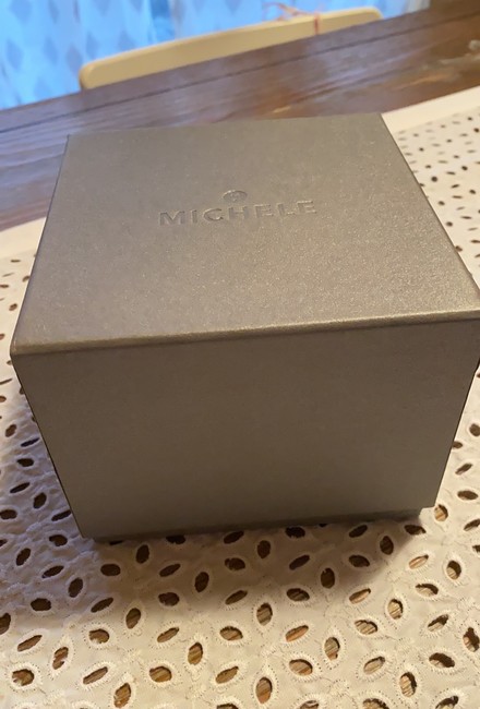 Michele Silver Deco Mid Stainless Diamond Dial Watch Michele Silver Deco Mid Stainless Diamond Dial Watch