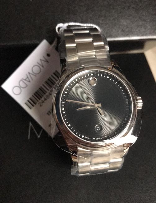 Movado Silver Mens Museum Sportivo 40mm Watch Movado Silver Mens Museum Sportivo 40mm Watch