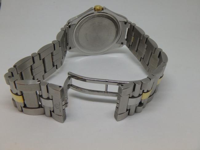 Baume & Mercier Yellow Gold and Silver Roman Mens 18k Gold/Steel White Dial Quartz Watch Baume & Mercier Yellow Gold and Silver Roman Mens 18k Gold/Steel White Dial Quartz Watch