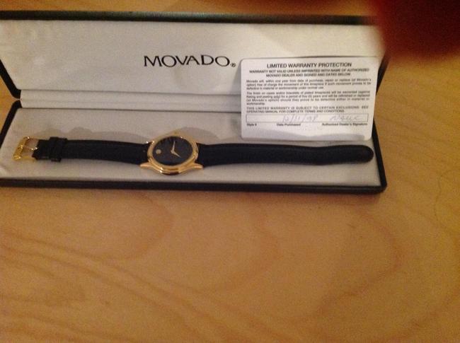 Movado Black & Gold Museum Swiss Watch Movado Black & Gold Museum Swiss Watch