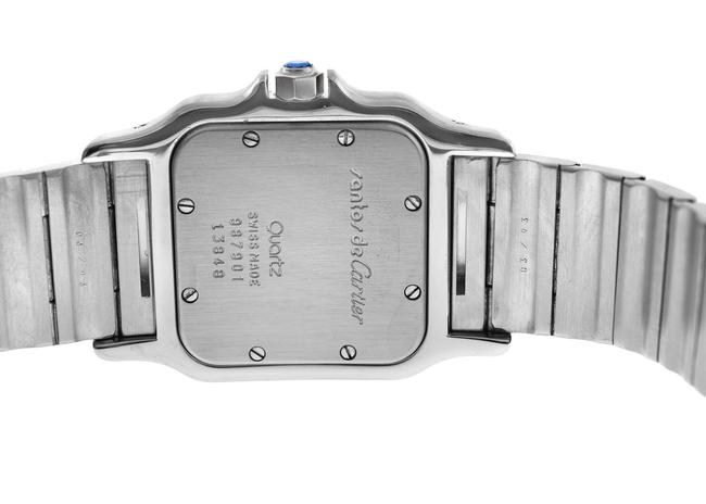 Cartier Silver Mens Unisex Santos 987901 W20060d6 Date 29mm Steel Quartz Watch Cartier Silver Mens Unisex Santos 987901 W20060d6 Date 29mm Steel Quartz Watch