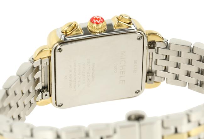 Michele Gold Deco Two-tone Stainless Steel and Plated Mother Of Pearl Watch Michele Gold Deco Two-tone Stainless Steel and Plated Mother Of Pearl Watch