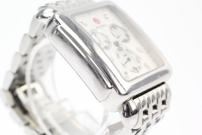 Michele Silver XL Diamond Deco Watch Michele Silver XL Diamond Deco Watch